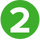 The number 2 over a green circle