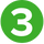 The number 3 over a green circle